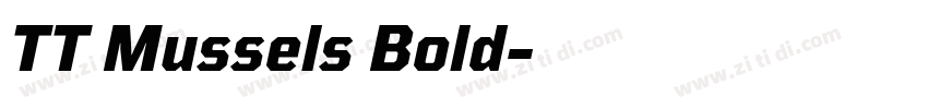 TT Mussels Bold字体转换